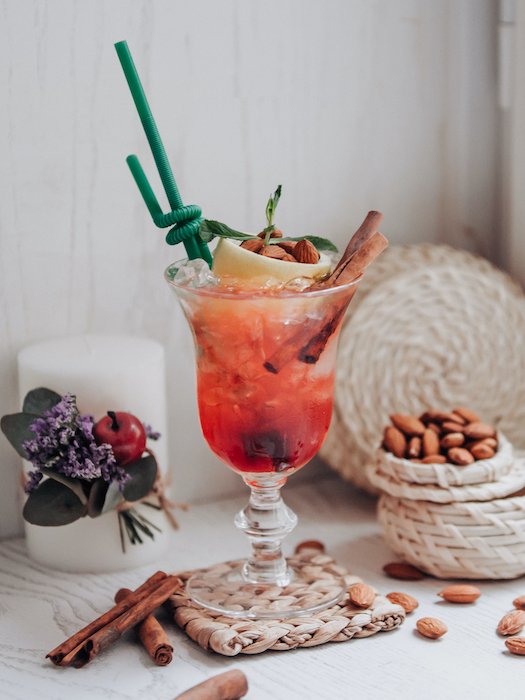 A Glass Of A Frozen Drink