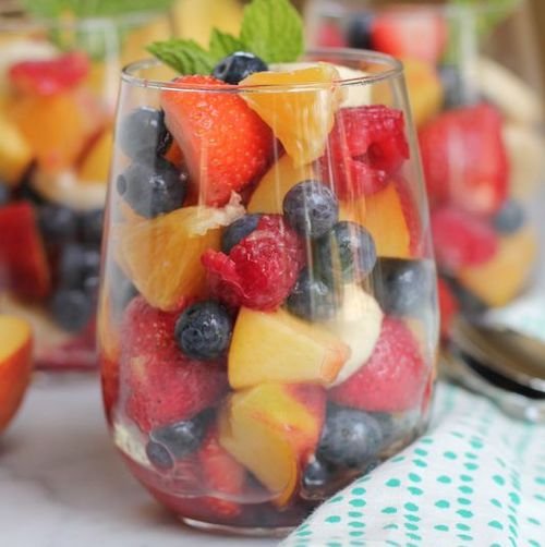 A Glass of Fruit Cup
