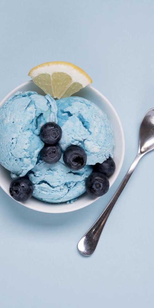 Three Scoop of Blueberry Ice Cream